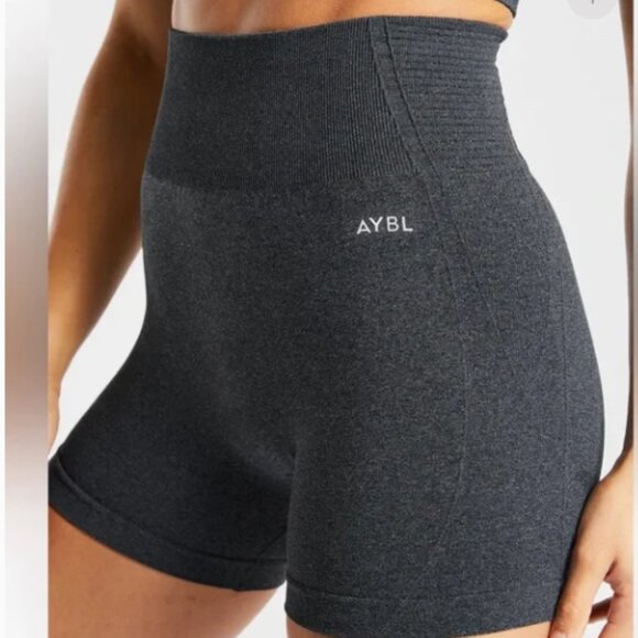 AYBL Pants - New Small AYBL Balance V2 Seamless Workout Shorts - Dark Gray